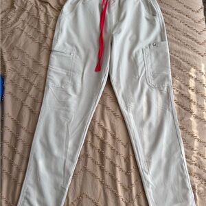 Figs Women’s Light Grey/Cream Yola Pants
